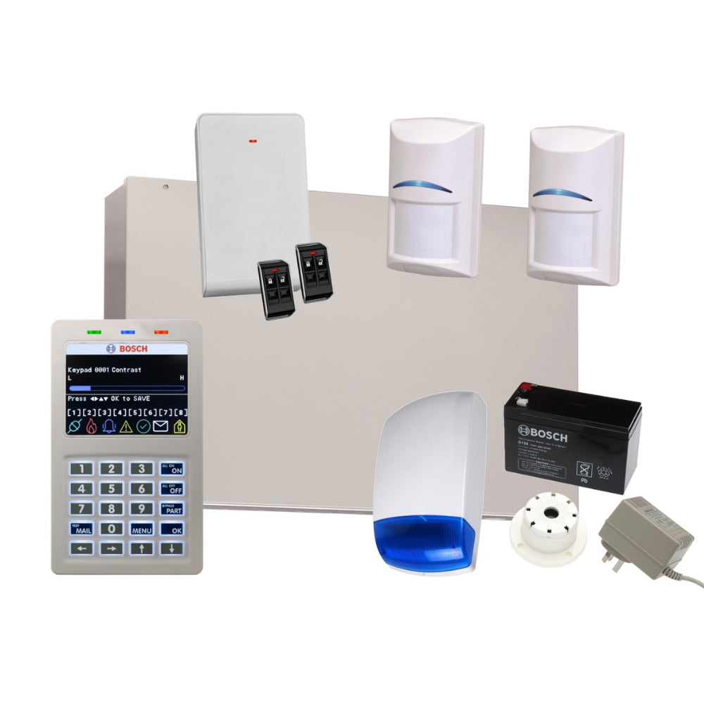 Bosch Alarm System Solution 6000 with 2 Wireless PIR + Wifi Keypad