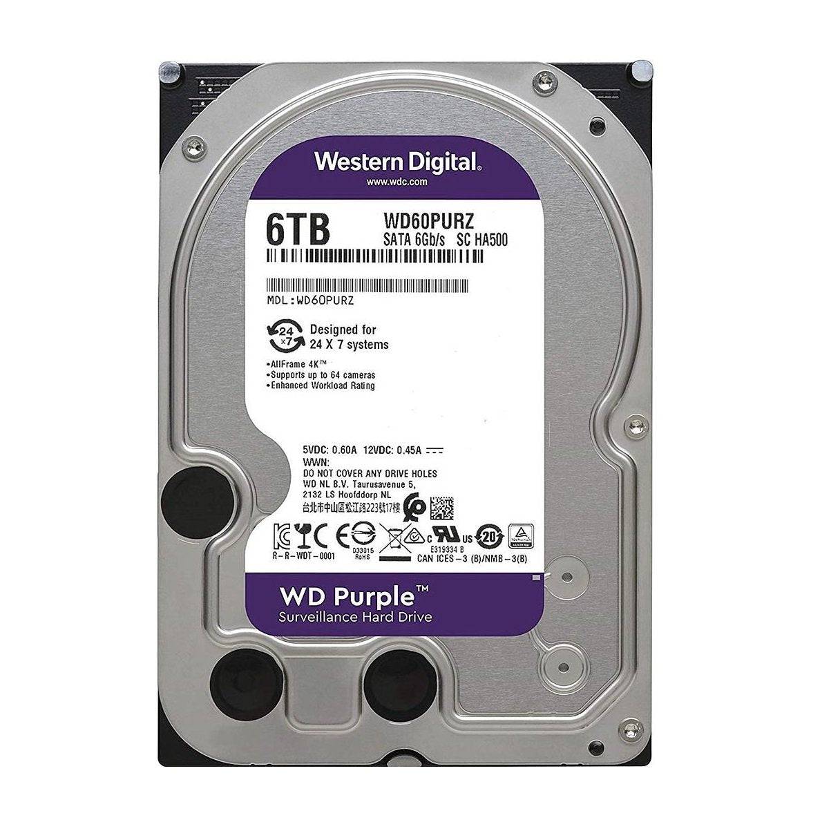 Western Digital WD 6TB Purple Surveillance Hard Drive - Polar Tech Australia