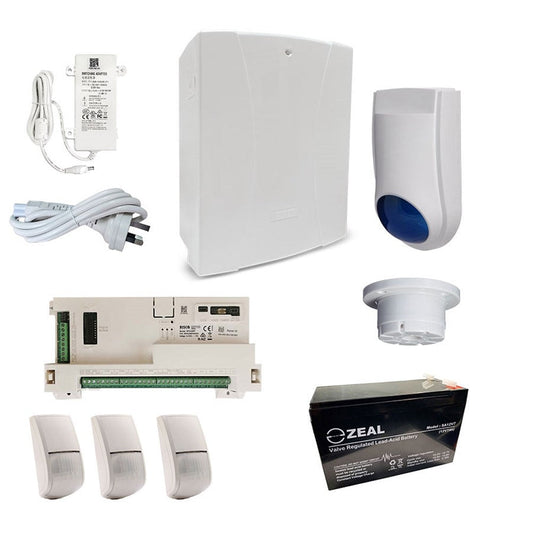 [RKLSP21A] RISCO LightSYS+ Alarm Kit with 3x BWare BUS Grade 3 Dual Tech Detectors and Accessory Kit