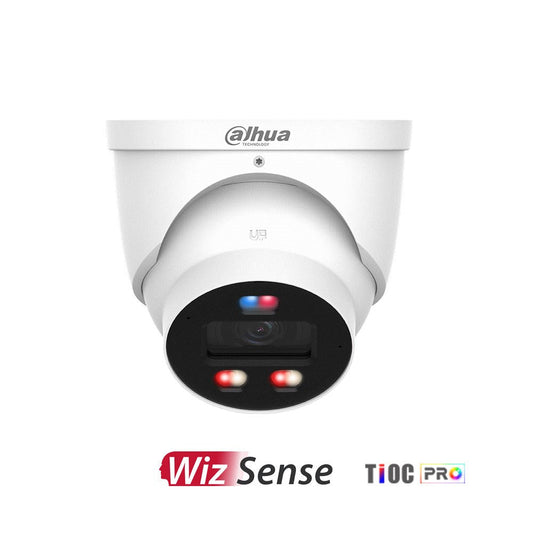 [DH-IPC-HDW3849H-AS-PV-PRO-ANZ] Dahua WizSense Series 8MP TiOC Pro 3.0 Active Deterrence Eyeball Network Camera with 2.8mm Fixed Lens WizColor Technology IP67