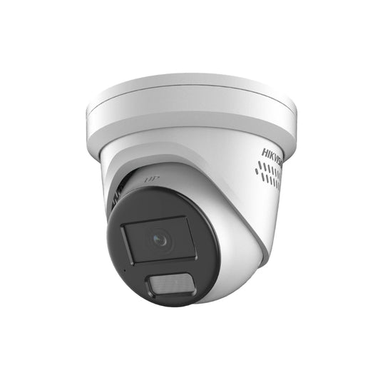 [HIK-DS-2CD2347G2-LSU-SL-2] Hikvision 4MP ColorVu Strobe Light and Audible Warning Fixed Turret Network Camera