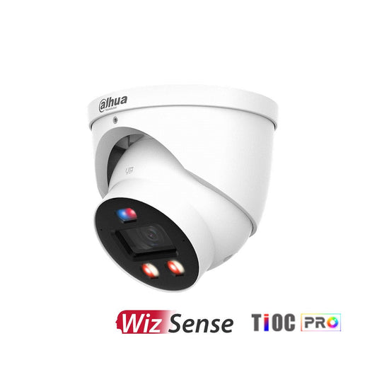 [DH-IPC-HDW3649H-AS-PV-PRO-ANZ] Dahua WizSense Series 6MP TiOC Pro 3.0 Active Deterrence Eyeball Network Camera with 2.8mm Fixed Lens, WizColor Technology IP67