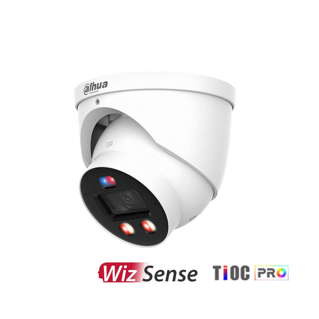 [DH-IPC-HDW3649H-AS-PV-PRO-ANZ] Dahua WizSense Series 6MP TiOC Pro 3.0 Active Deterrence Eyeball Network Camera with 2.8mm Fixed Lens, WizColor Technology IP67