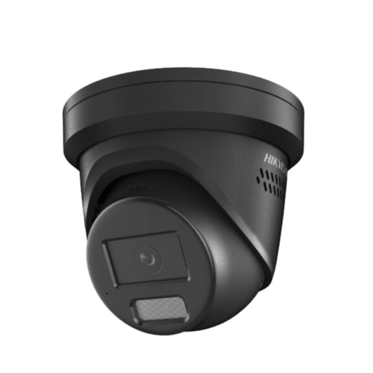 [Hik-2CD2387G2H-LISU/SL-BLK] Hikvision 8MP 4K Smart Hybrid Light ColorVu Turret Camera With Strobe / Speaker Black