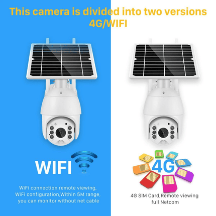 [RSD-Q3-WIFI]][TUYA Smart Home][1080P FHD][WIFI Version] Solar Panel Battery Powered Wireless Wire-Free IP66 Outdoor PTZ Camera - Polar Tech Australia