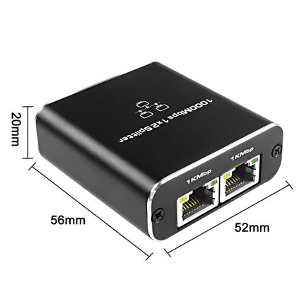 4 Ports Ethernet RJ45 Splitter 1 In / 3 Out 1000Mbps High Speed With USB-C Port - Polar Tech Australia