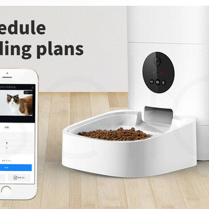 [TUYA Smart Home] 6L Large Pet Cat Dog Smart Automatic Auto Feeder Food Dispenser With HD Camera With APP Control - Polar Tech Australia