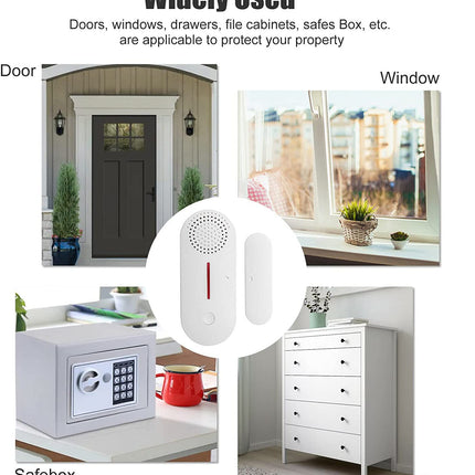 [TUYA Smart Home][Built-in Siren] Battery Powdered Door & Window Sensor Alarm Burglary Detector Home Security - Polar Tech Australia