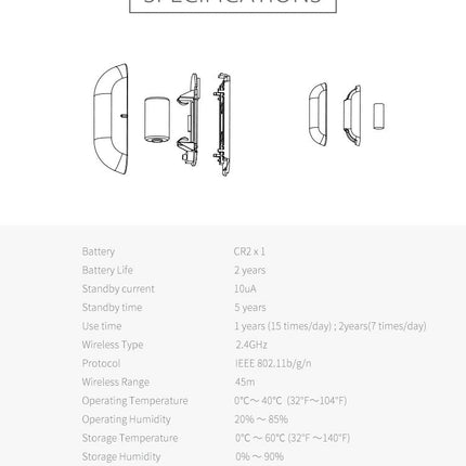 [TUYA Smart Home] NEO Wireless  Door & Window Open/Closed Detector Magnetic Switch Sensor Smart Home Security Alarm - Polar Tech Australia