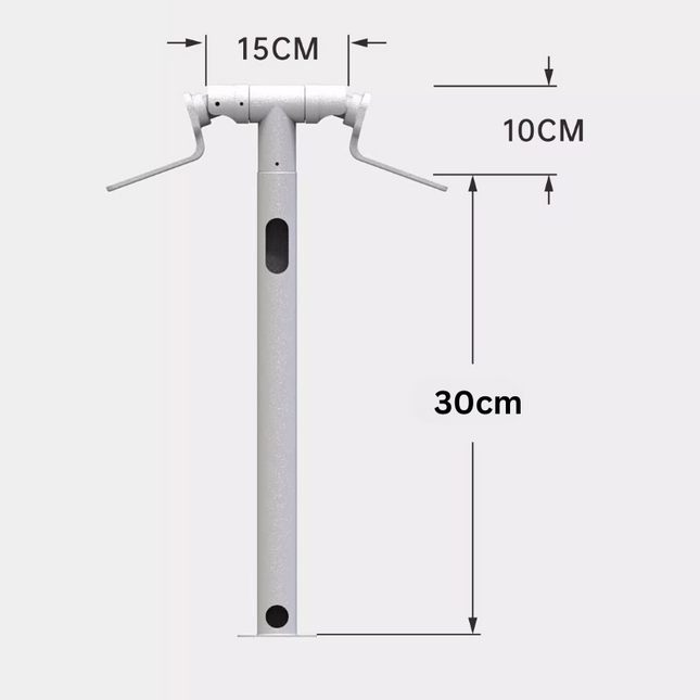 [1 Split 2][Horizontal] Universal Aluminium CCTV Bullet Camera Wall or Ceiling Mount Bracket Holder