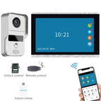 Outdoor Doorbell + 10.1 inch Monitor + Indoor Chime + Door/Gate Unlock Control