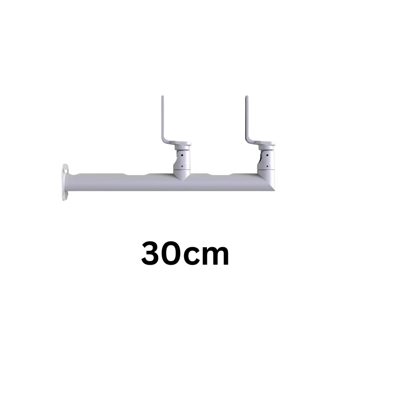 [1 Split 2] Universal Aluminium CCTV Bullet Camera Wall or Ceiling Mount Bracket Holder
