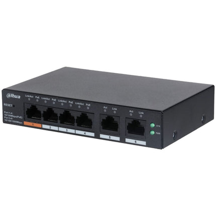 [DH-CS4006-4ET-60] Dahua 6 Port Layer 2 Cloud Managed Network Switch with 4 PoE Ports plus 2 Uplink Ports