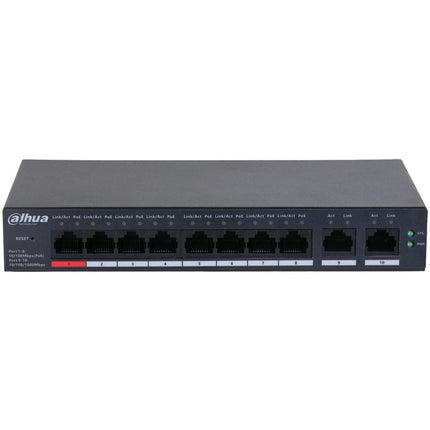 [DH-CS4010-8ET-110] Dahua 10 Port Layer 2 Cloud Managed Network Switch with 8 PoE Ports plus 2 Uplink Ports