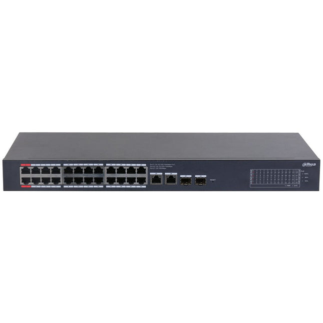 [DH-CS4228-24GT-240] Dahua 28 Port Layer 2 Cloud Managed Network Switch with 24 PoE Ports plus 2 Gigabit Uplink Ports and 2 SFP Ports