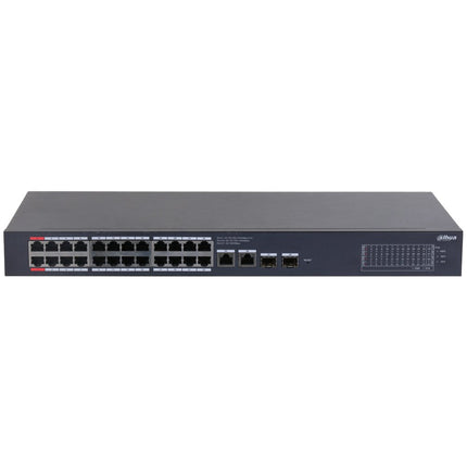 [DH-CS4228-24GT-375] Dahua 28 Port Layer 2 Cloud Managed Network Switch with 24 PoE Ports plus 2 Gigabit Uplink Ports and 2 SFP Ports