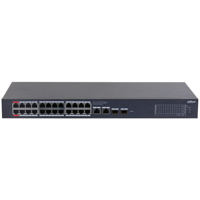 [DH-CS4228-24GT-375] Dahua 28 Port Layer 2 Cloud Managed Network Switch with 24 PoE Ports plus 2 Gigabit Uplink Ports and 2 SFP Ports