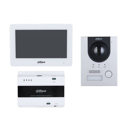 [DHIKTD01L-F] Dahua 2-wire IP Villa Door Station & Indoor Monitor Flush Mount Kit