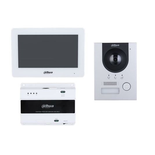 [DHIKTD01L-F] Dahua 2-wire IP Villa Door Station & Indoor Monitor Flush Mount Kit