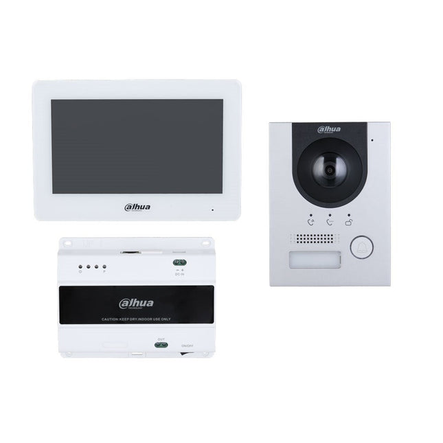 [DHIKTD01L-F] Dahua 2-wire IP Villa Door Station & Indoor Monitor Flush Mount Kit