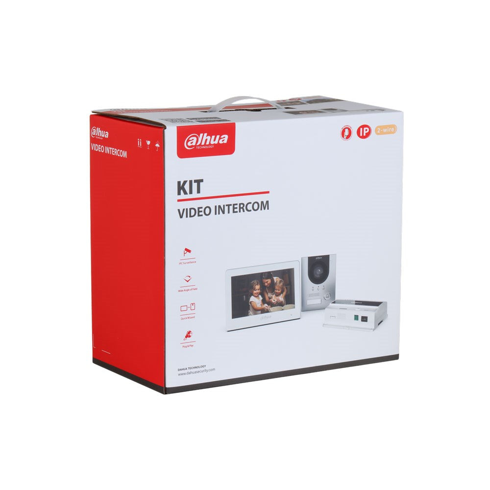 [DHIKTD01L-F] Dahua 2-wire IP Villa Door Station & Indoor Monitor Flush Mount Kit