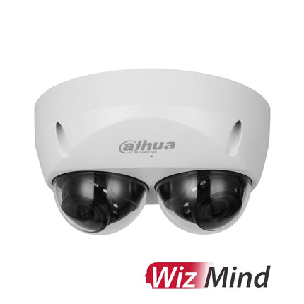 [DH-IPC-HDBW5441F-AS-E2] Dahua WizMind Series 2x4MP Dual-Direction Dome Network Camera with 2.8mm Fixed Lens IP67 IK10