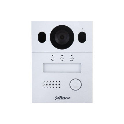 [DHI-VTO2003F] Dahua Hybrid 2-Wire Video 1 Button Silver Residential Intercom Door Station with 2MP Camera IP65 IK07