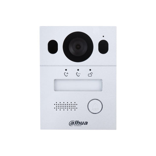 [DHI-VTO2003F] Dahua Hybrid 2-Wire Video 1 Button Silver Residential Intercom Door Station with 2MP Camera IP65 IK07