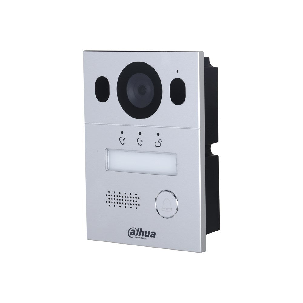 [DHI-VTO2003F] Dahua Hybrid 2-Wire Video 1 Button Silver Residential Intercom Door Station with 2MP Camera IP65 IK07