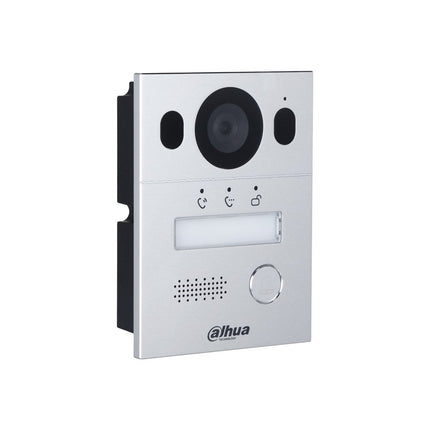 [DHI-VTO2003F] Dahua Hybrid 2-Wire Video 1 Button Silver Residential Intercom Door Station with 2MP Camera IP65 IK07