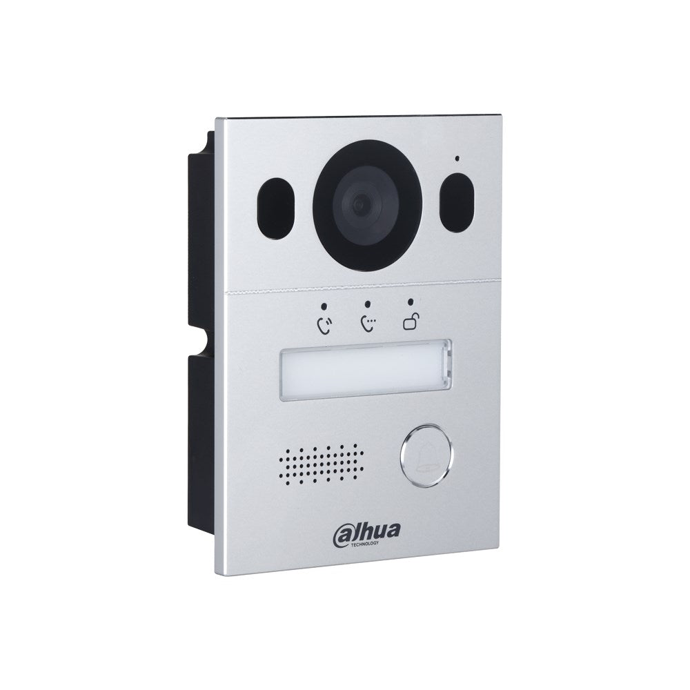 [DHI-VTO2003F] Dahua Hybrid 2-Wire Video 1 Button Silver Residential Intercom Door Station with 2MP Camera IP65 IK07