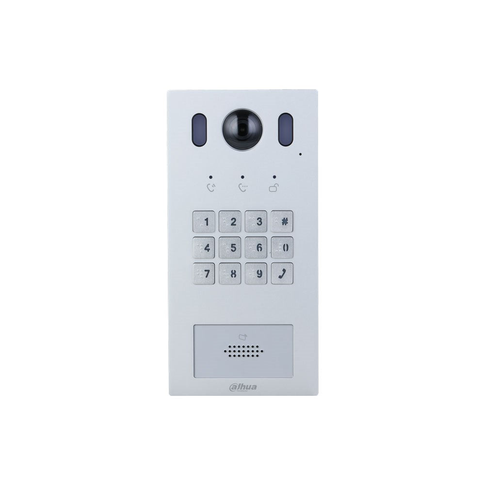 [DHI-VTO3222E-P] Dahua 2-Wire or IP Silver Residential Intercom Door Station with 2MP Camera IP65 IK08