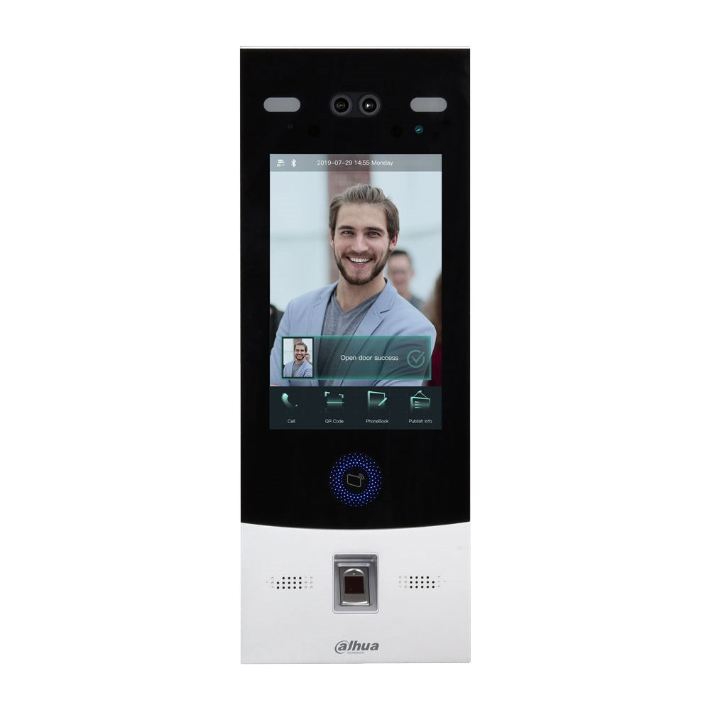 [DHI-VTO7541G] Dahua IP Video Silver / Black Apartment Intercom Door Station with 2MP Camera and Facial Recognition IP66 IK07