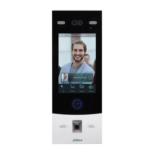 [DHI-VTO7541G] Dahua IP Video Silver / Black Apartment Intercom Door Station with 2MP Camera and Facial Recognition IP66 IK07