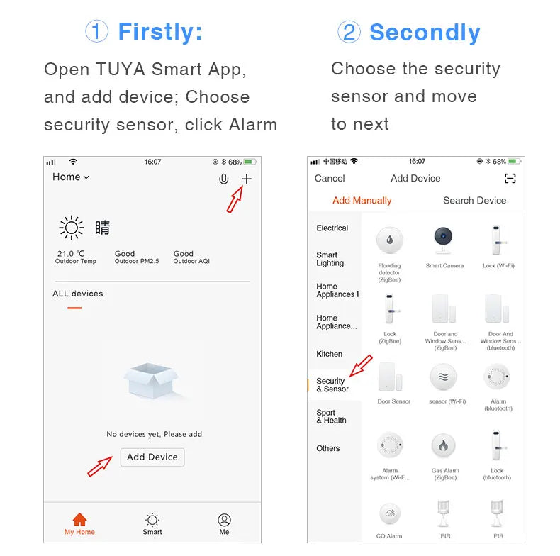 [TUYA Smart Home] Battery Powered Wireless WIFI Smoke Detector Smart Home Security - Polar Tech Australia