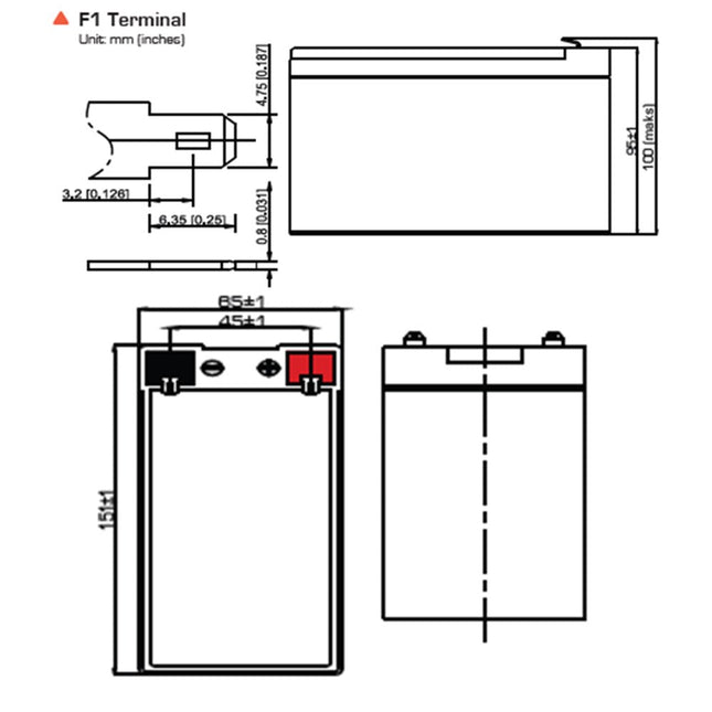 [NEP12V7AH] 12 Volt 7Ah Battery Valve Regulated Lead-Acid Battery