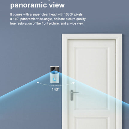[1080P FHD][With Chime & Battery] Smart Doorbell Camera Wireless Wifi Doorbell Two Way Audio Intercom App Control - Polar Tech Australia