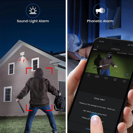[TUYA Smart Home] 4MP FHD Wireless WIFI Bullet Outdoor Security Full Color Night Vision Camera - Polar Tech Australia