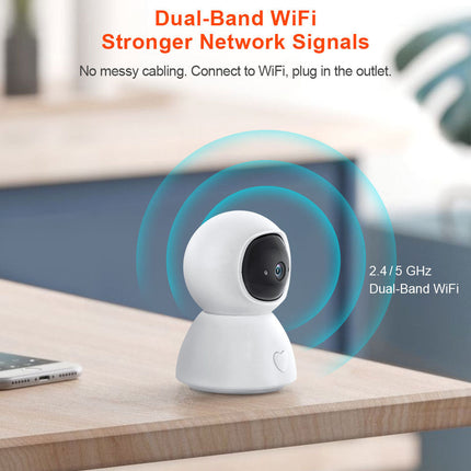 [TUYA Smart Home][Support Dual 2.5GHz/5GHz Band WIFI] Full HD 4MP Wireless WIFI indoor Security Camera - Polar Tech Australia