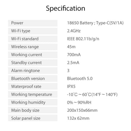 [TUYA Smart Home][Solar Powered] NEO Wireless Waterproof Outdoor Siren Light ans Sound Home Security Alarm - Polar Tech Australia