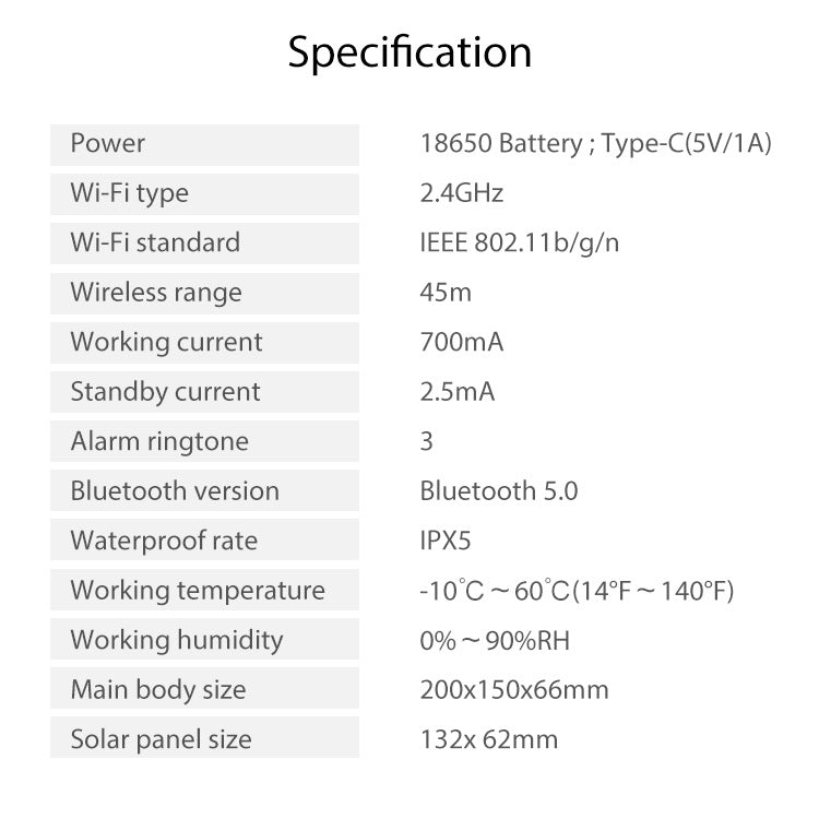 [TUYA Smart Home][Solar Powered] NEO Wireless Waterproof Outdoor Siren Light ans Sound Home Security Alarm - Polar Tech Australia