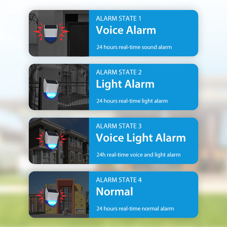 [TUYA Smart Home][Solar Powered] NEO Wireless Waterproof Outdoor Siren Light ans Sound Home Security Alarm - Polar Tech Australia