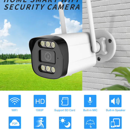 [TUYA Smart Home] 4MP FHD Wireless WIFI Bullet Outdoor Security Full Color Night Vision Camera - Polar Tech Australia