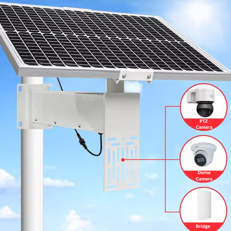 [Built-in 160Ah Battery] Universal 80W Solar Panel Powered 12V Power Supply CCTV Camera Wifi Bridge - Polar Tech Australia