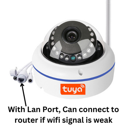 [TUYA Smart Home] 4MP FHD Wireless WIFI Dome Security Camera With Explosion-Proof Glass - Polar Tech Australia