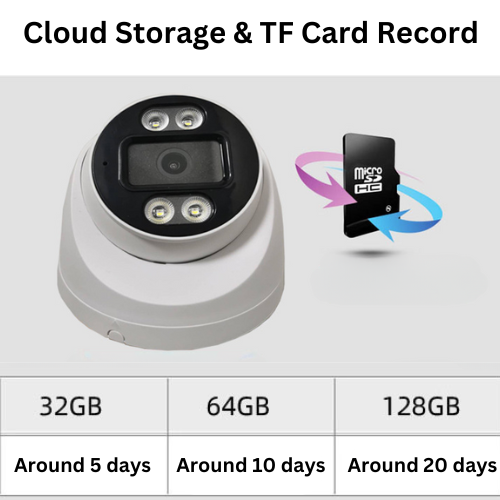 [TUYA Smart Home] 4MP FHD Wireless WIFI Dome Full Color Night Vision Security Camera 2-WayTalk With Light & Siren - Polar Tech Australia