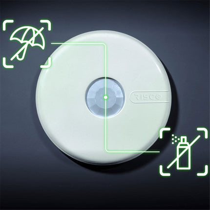 [RK150DTG300D] RISCO LuNAR Grade 3 360 Degree Dual Tech Ceiling Mount Detector Anti-mask ACT & Greenline 12m Range