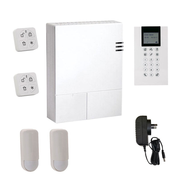 [RKWCP08A] RISCO WiComm Pro Alarm Kit with Wireless Panda Keypad 2x Piccolo Pet Friendly PIR Detectors and 2x Panda KeyFobs