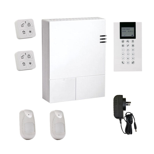 [RKWCP09A] RISCO WiComm Pro Alarm Kit with Wireless Panda Keypad 2x Wireless iWave Pet Friendly PIRs and 2x Panda Keyfobs