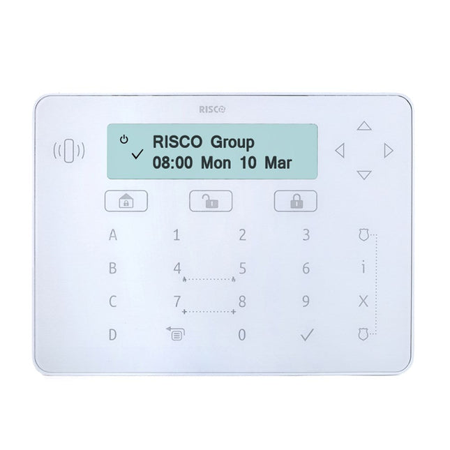 [RPKELPWT000B] RISCO Elegant Keypad White Suits LightSYS+ and LightSYS2